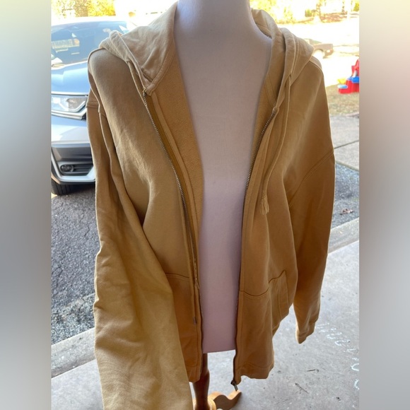 Urban Outfitters Tops - Urban Outfitters Tan Long Sleeve Oversized Hoodie